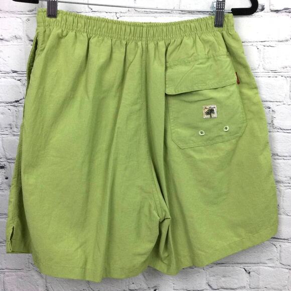 Joe Marlin Unwind Men's Embroidered Flap Pocket Green Lined Swim Trunk Size L - Picture 4 of 13